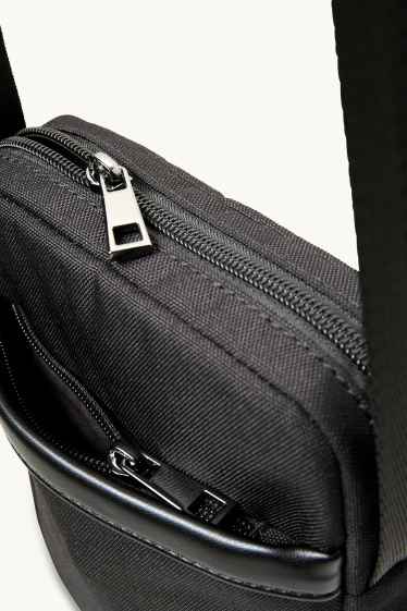 Herren - Umhängetasche - dunkelgrau