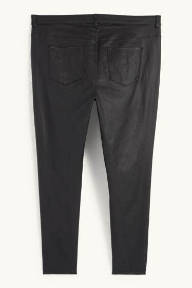 Women - Trousers - high waist - skinny fit - black