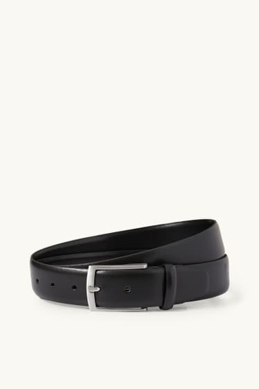 Hommes - Ceinture en cuir - noir