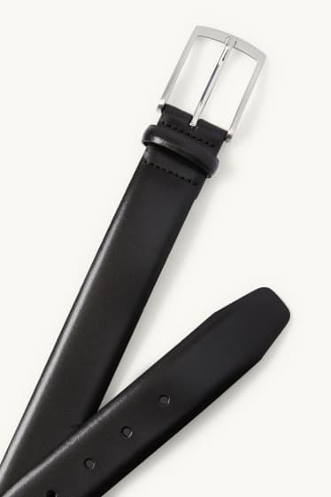 Hommes - Ceinture en cuir - noir