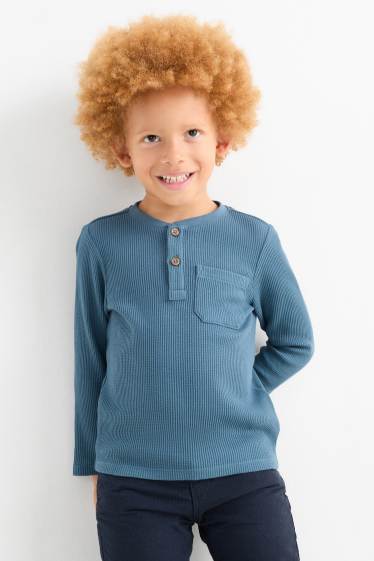 Enfants garçons - Haut à manches longues - bleu