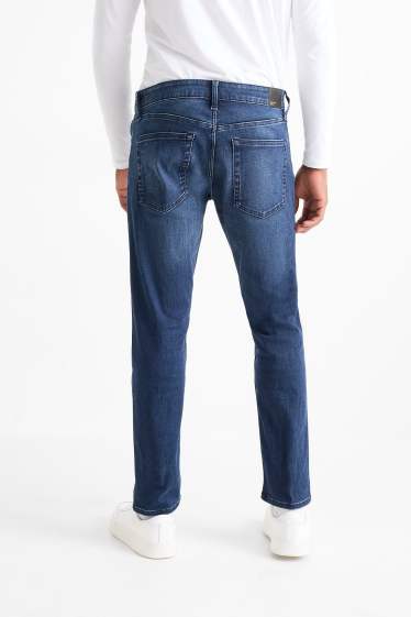 Pánské - Slim tapered jeans - LYCRA® ADAPTIV Fiber - džíny - tmavomodré