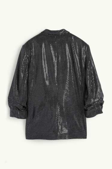 Donna - Blazer - relaxed fit - brillante - grigio scuro