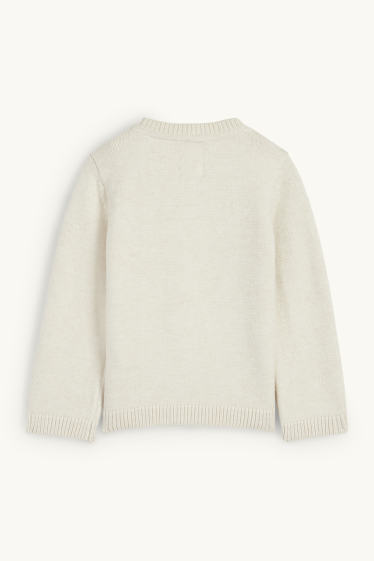 Baby Boys - Rudolph - baby Christmas jumper - light beige