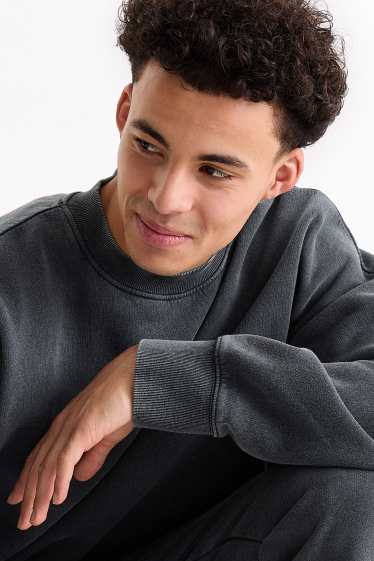 Herren - Oversized-Sweatshirt - dunkelgrau