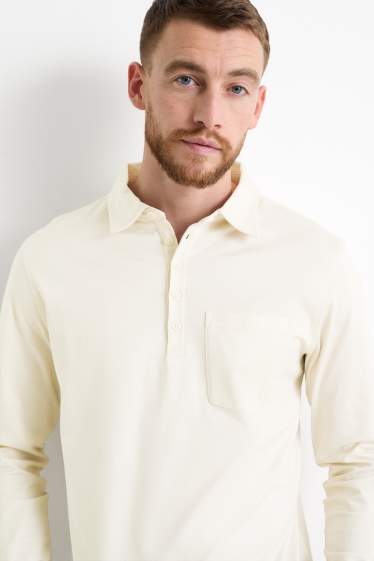 Herren - Poloshirt - hellbeige
