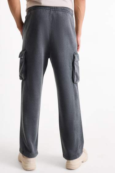 Herren - Cargo-Jogginghose - grau