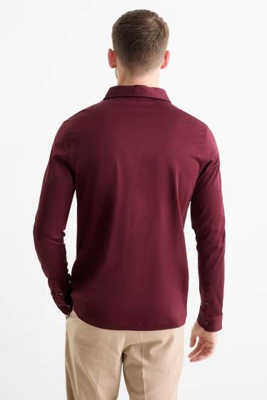 Men - Polo shirt - bordeaux