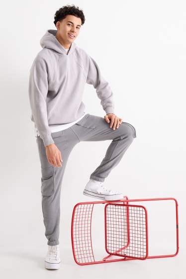 Heren - Cargo-joggingbroek - grijs