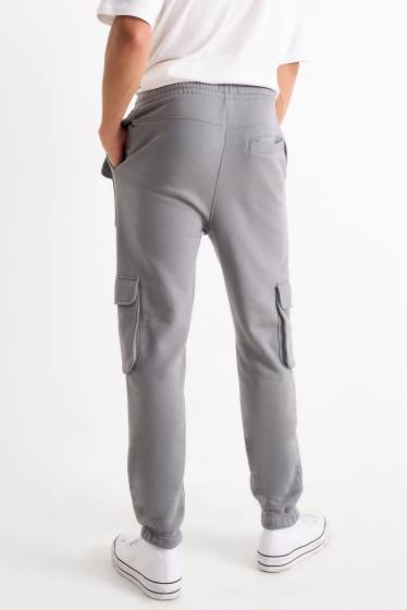 Heren - Cargo-joggingbroek - grijs