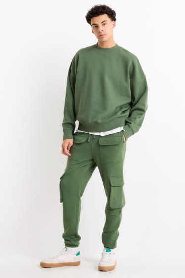 Herren - Cargo-Jogginghose - grün