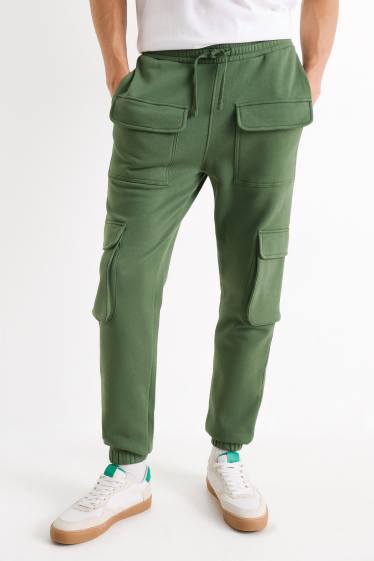 Herren - Cargo-Jogginghose - grün