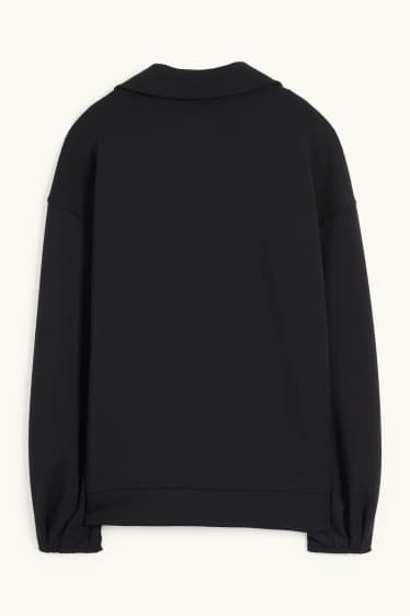 Dames - Basic sweatshirt - zwart