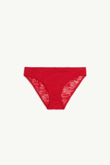 Damen - Slip - rot