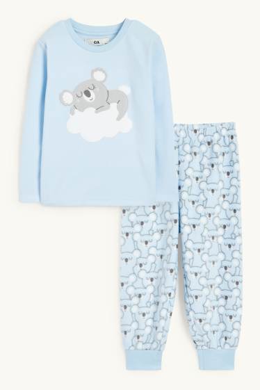 Nena - Coala - pijama de teixit polar - 2 peces - blau clar
