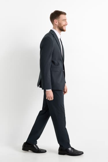 Hommes - Veste de costume - regular fit - Flex - LYCRA® - Mix & Match - bleu foncé