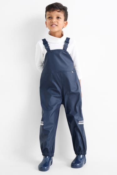 Kinder Buben - Regenhose - wasserdicht - dunkelblau