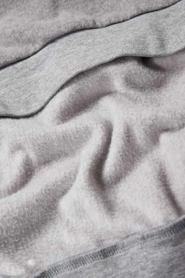Herren - Fleece-Pyjama - dunkelgrau