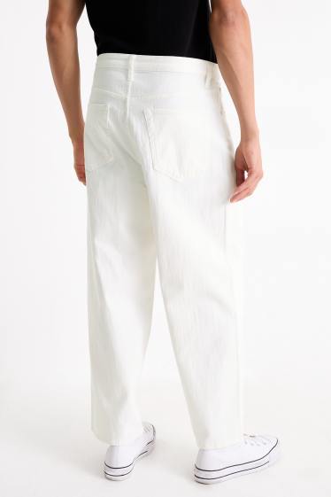 Uomo - Baggy jeans - bianco