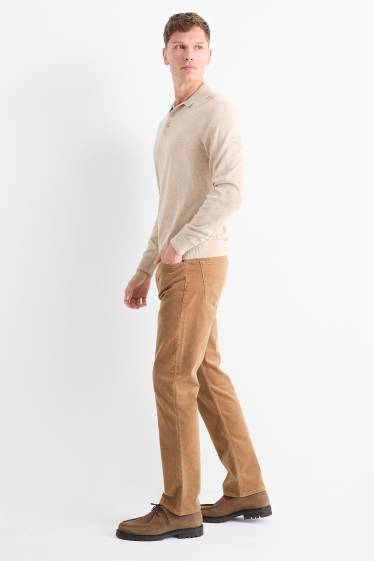 Herren - Cordhose - Regular Fit - hellbraun