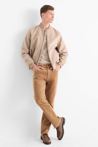 Herren - Cordhose - Regular Fit - hellbraun