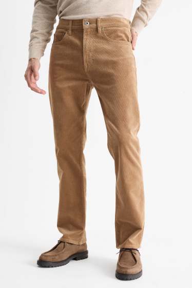 Herren - Cordhose - Regular Fit - hellbraun