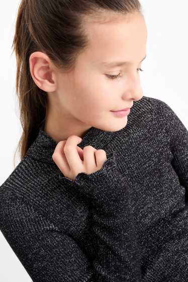 Nena - Vestit de punt - brillant - negre