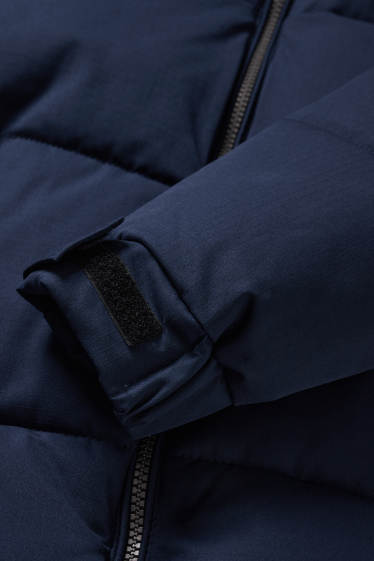Kinder Jungen - Steppjacke mit Kapuze - dunkelblau