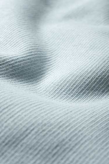 Dames - Longsleeve - fijne ribstof - lichtblauw