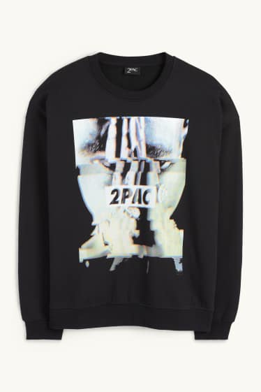 Herren - Sweatshirt - Tupac - schwarz