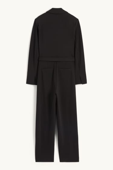 Women - Jumpsuit with belt - black