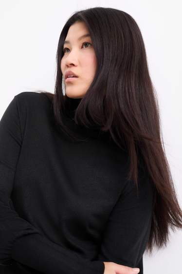 Donna - Vestito in maglia - nero