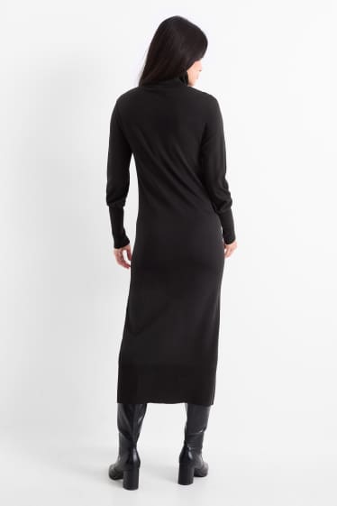 Donna - Vestito in maglia - nero