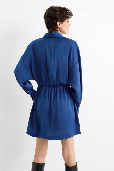 Women - Shirt dress - dark blue