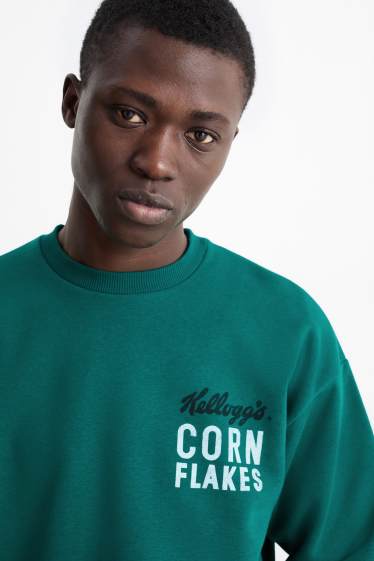 Bărbați - Bluză de molton - Kellogg's - verde