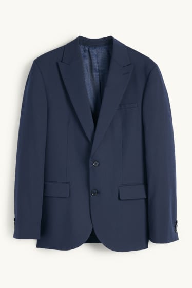 Uomo - Giacca coordinabile - slim fit - Flex - 4 Way Stretch - blu scuro