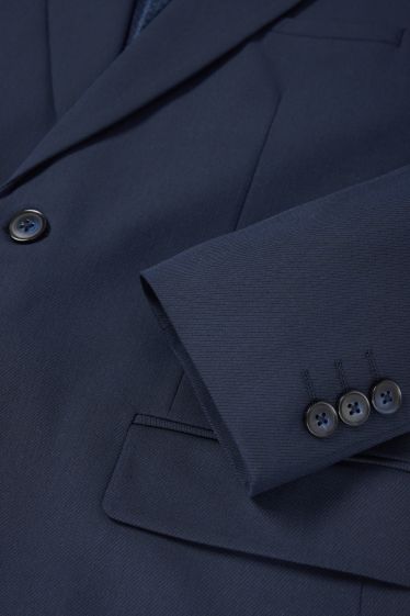 Uomo - Giacca coordinabile - slim fit - Flex - 4 Way Stretch - blu scuro