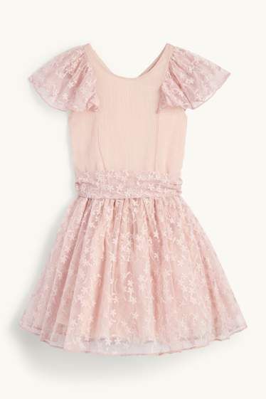 Bambine - Vestito - a fiori - rosa