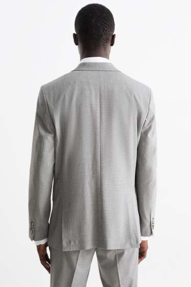 Hommes - Veste de costume - slim fit - Flex - gris
