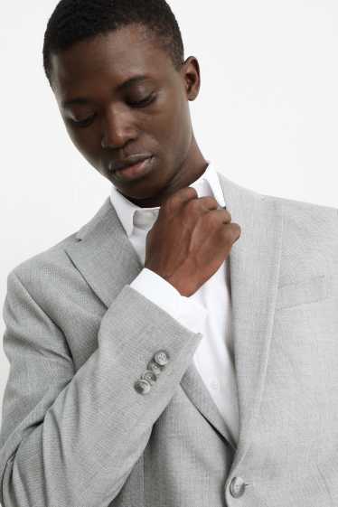 Hommes - Veste de costume - slim fit - Flex - gris