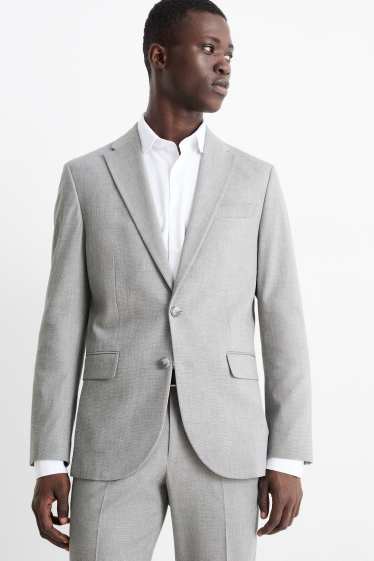 Hommes - Veste de costume - slim fit - Flex - gris