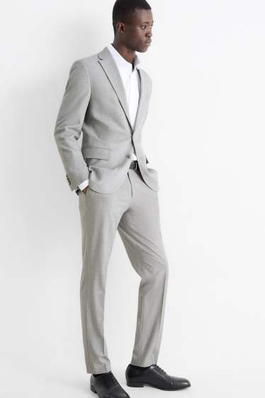 Heren - Broek uit het combi-systeem - slim fit - fFlex - grijs