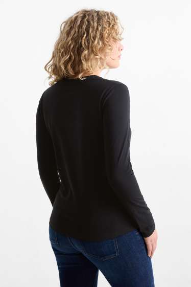 Femmes - Lot de 2 - haut à manches longues  - noir