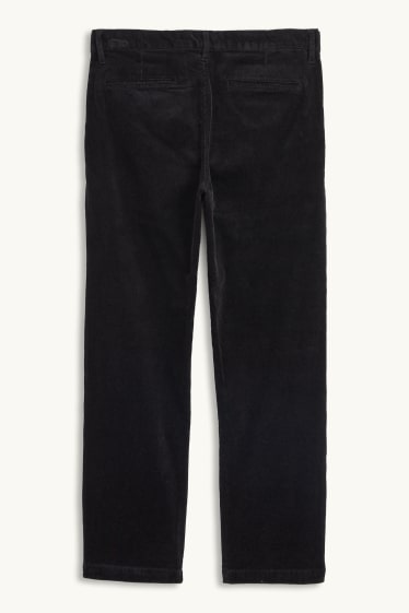 Home - Pantalons de pana - regular fit - negre