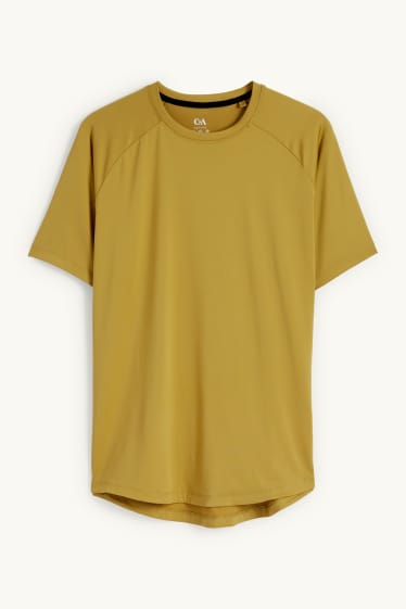 Uomo - T-shirt sportiva - regular fit - 4 Way Stretch - verde
