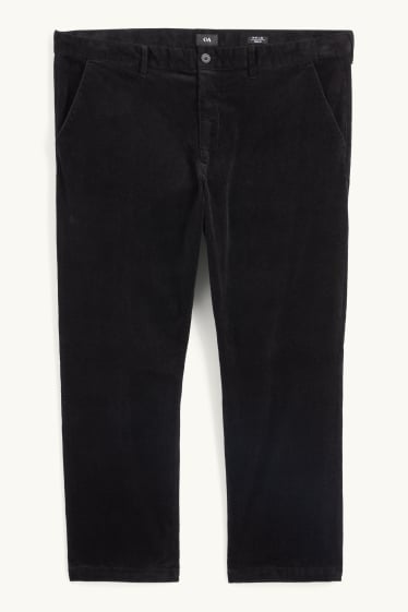 Home - Pantalons de pana - regular fit - negre
