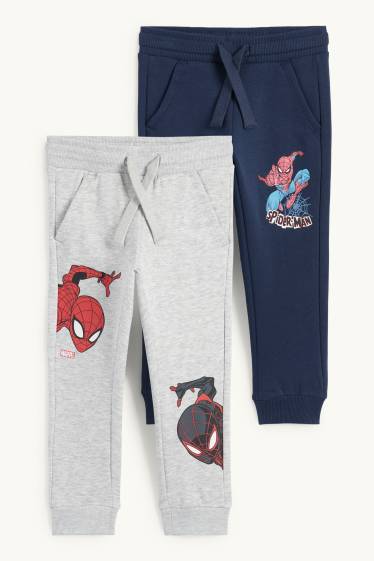 Kinder Buben - Multipack 2er - Spider-Man - Jogginghose - dunkelblau