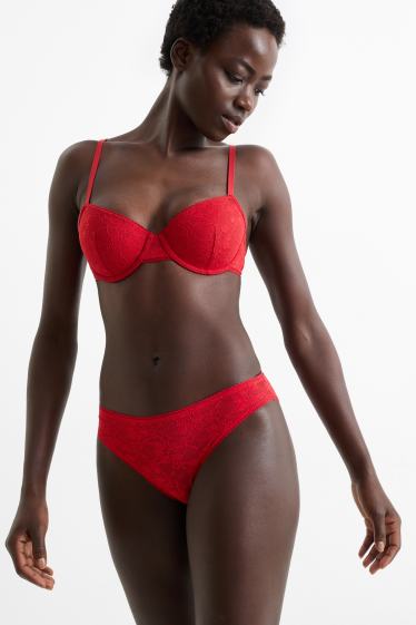 Damen - Slip - rot
