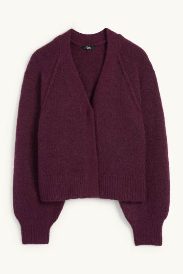 Femmes - Gilet en maille - violet