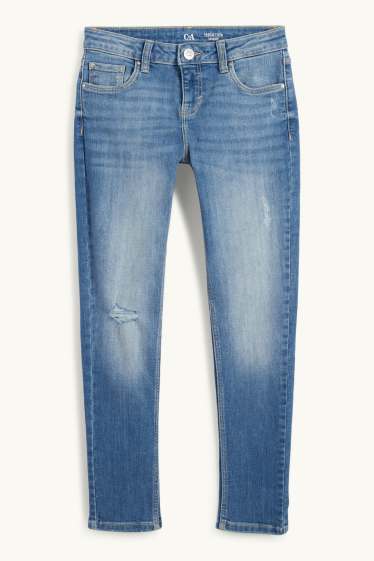 Children Girls - Skinny jeans - denim-light blue